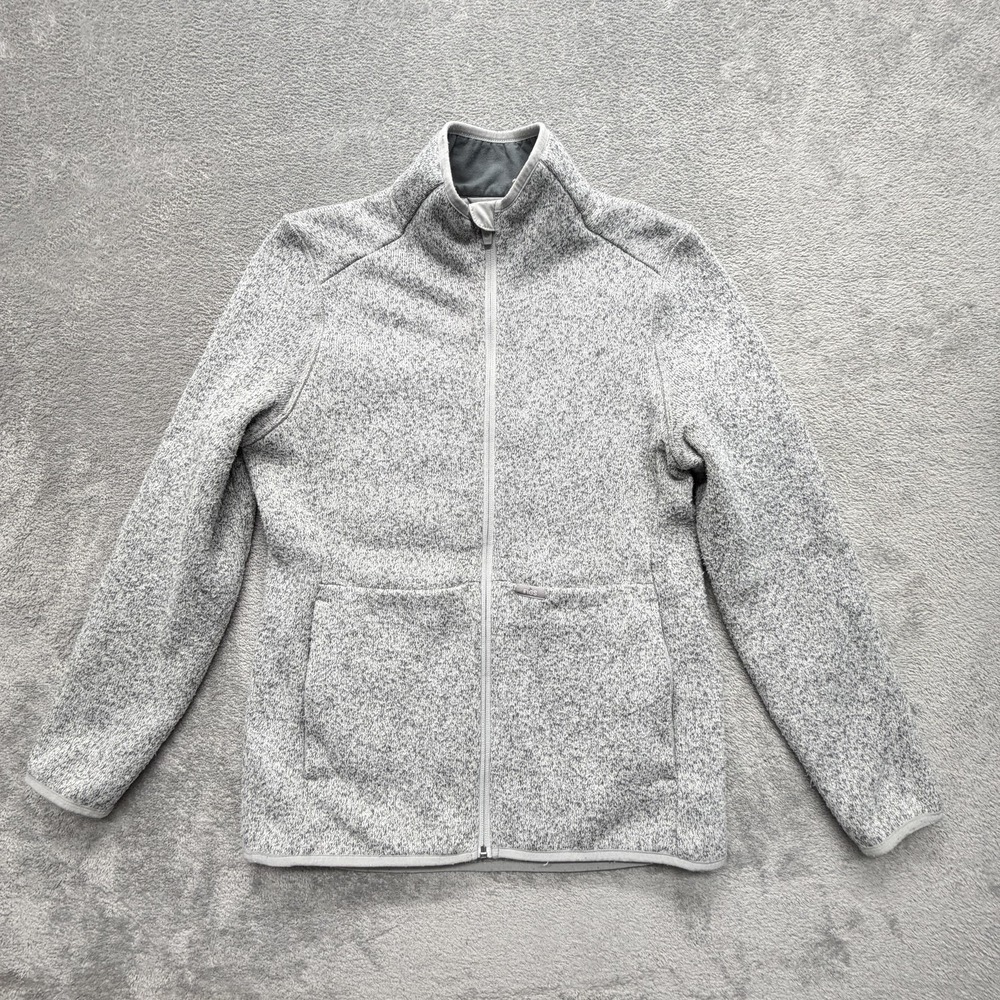 Figs On Shift Knit Sweater Jacket Women's Medium Gray Full Zip W210W1012